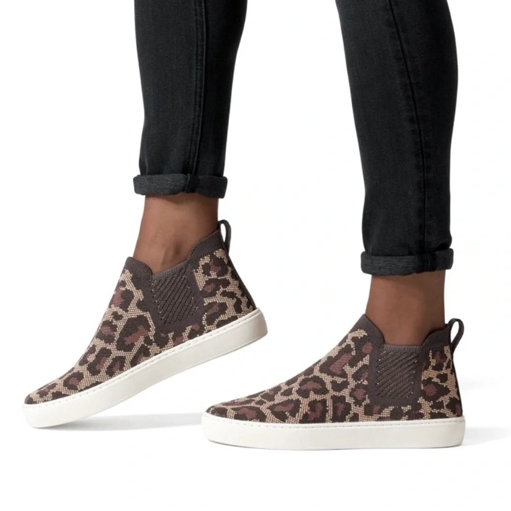 Rothy's The Chelsea High Top Slip On Sneaker Boot in Wildcat - Picture 2 of 14